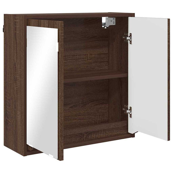 Badezimmerspiegelschrank Braun Eichenoptik 60cm