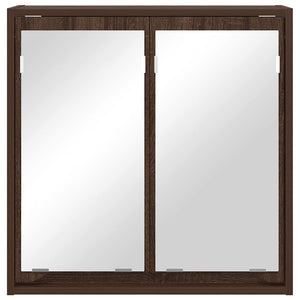 Badezimmerspiegelschrank Braun Eichenoptik 60cm