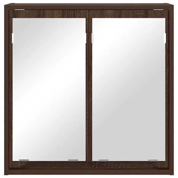 Badezimmerspiegelschrank Braun Eichenoptik 60cm