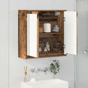 Badezimmerspiegelschrank Altholz 60 cm