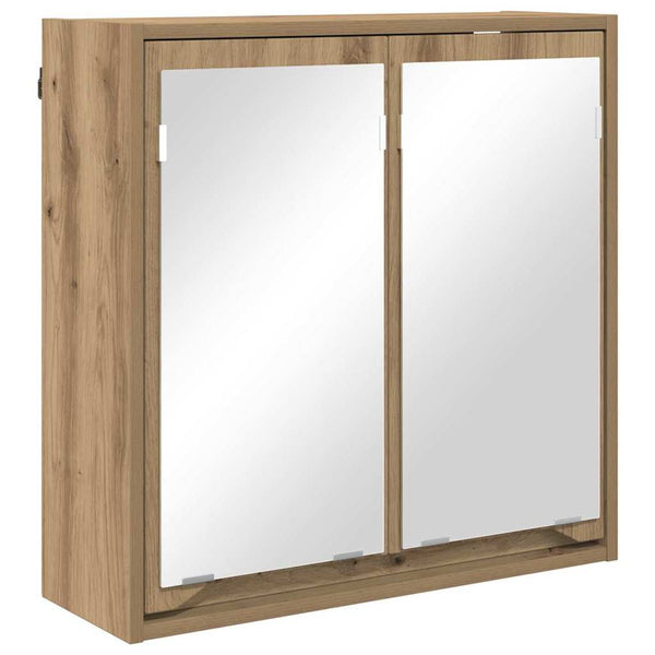 vidaXL Armoire de toilette avec porte chêne artisan 60 x 20 x 60 cm
