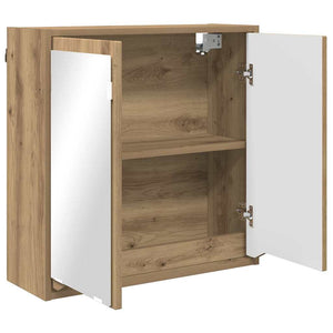 vidaXL Armoire de toilette avec porte chêne artisan 60 x 20 x 60 cm
