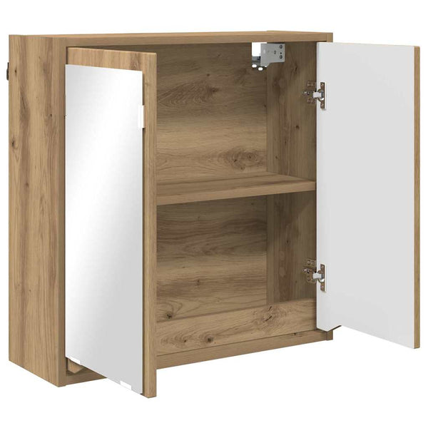 vidaXL Armoire de toilette avec porte chêne artisan 60 x 20 x 60 cm