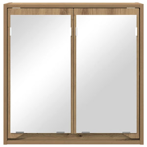 vidaXL Armoire de toilette avec porte chêne artisan 60 x 20 x 60 cm