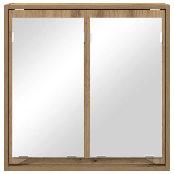 vidaXL Armoire de toilette avec porte chêne artisan 60 x 20 x 60 cm
