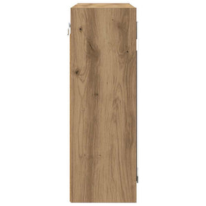 vidaXL Armoire de toilette avec porte chêne artisan 60 x 20 x 60 cm