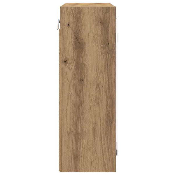 vidaXL Armoire de toilette avec porte chêne artisan 60 x 20 x 60 cm