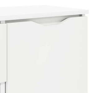 Weißes Sideboard mit Schubladen 100 cm