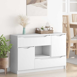 Weißes Sideboard mit Schubladen 100 cm