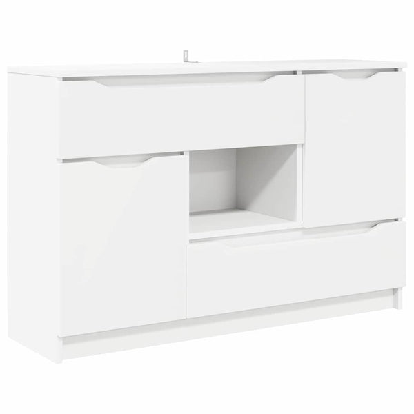 Weißes Sideboard mit Schubladen 100 cm