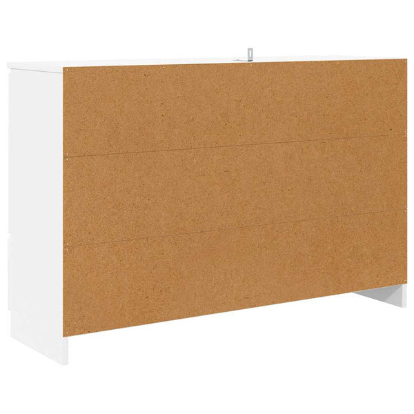 Weißes Sideboard mit Schubladen 100 cm