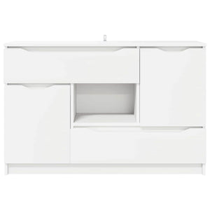 Weißes Sideboard mit Schubladen 100 cm