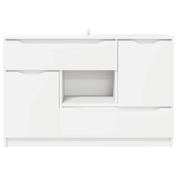 Weißes Sideboard mit Schubladen 100 cm