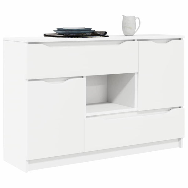 Weißes Sideboard mit Schubladen 100 cm