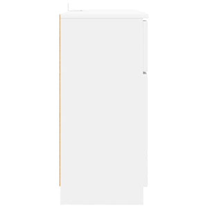 Weißes Sideboard mit Schubladen 100 cm