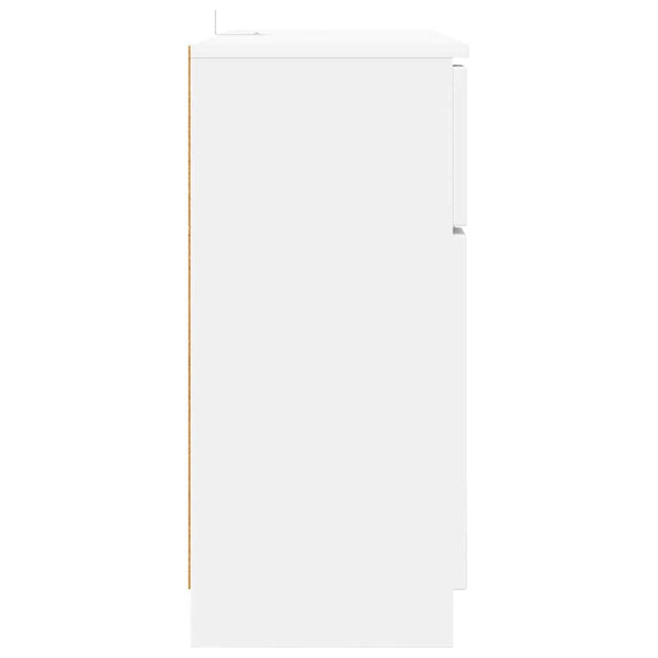 Weißes Sideboard mit Schubladen 100 cm