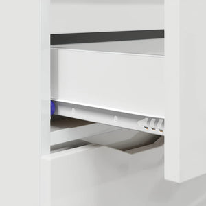 Sideboard Hochglanz Weiß 100 cm