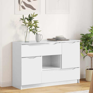 Sideboard Hochglanz Weiß 100 cm
