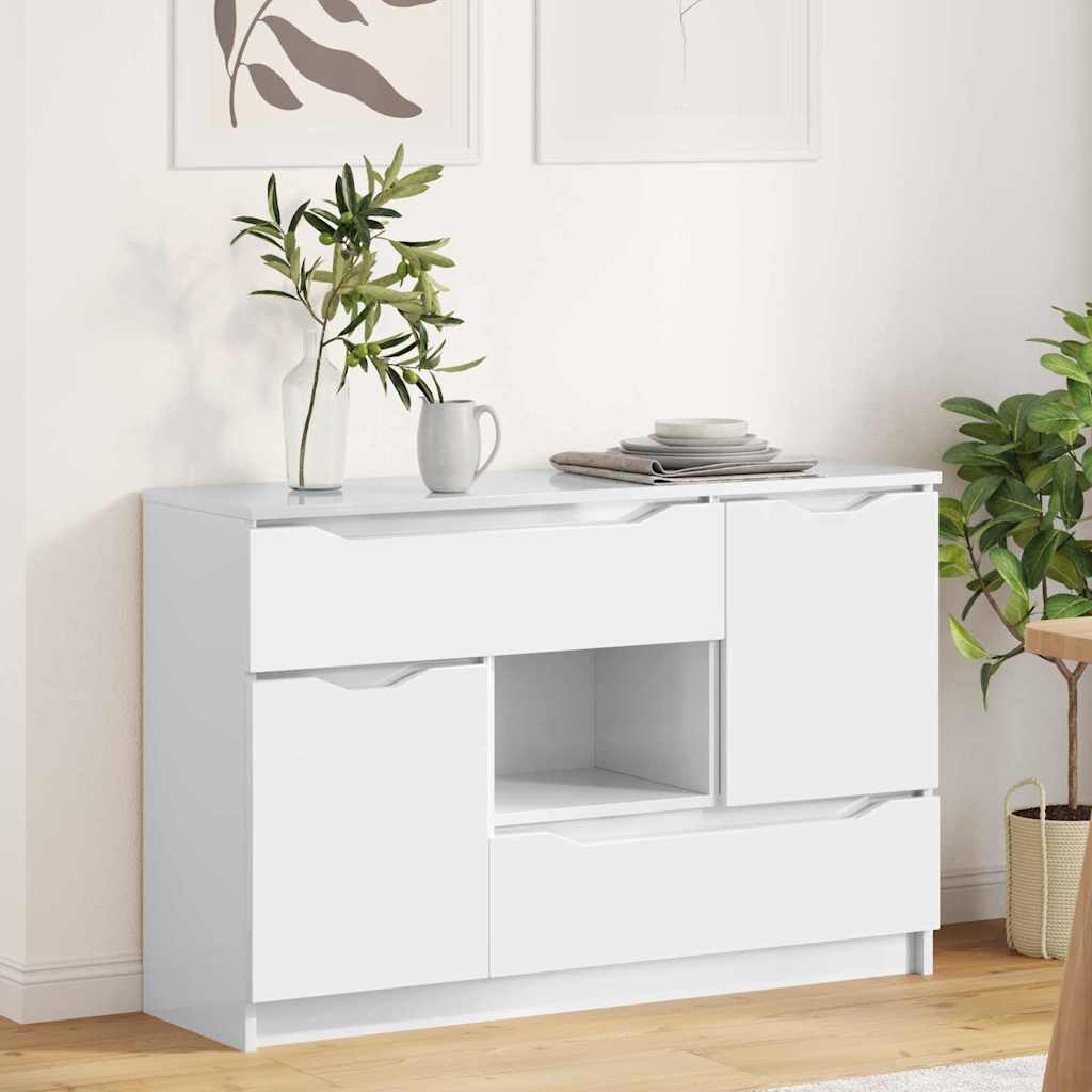 Sideboard Hochglanz Weiß 100 cm