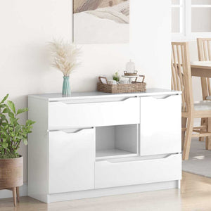 Sideboard Hochglanz Weiß 100 cm