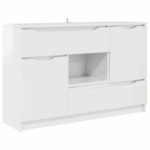 Sideboard Hochglanz Weiß 100 cm