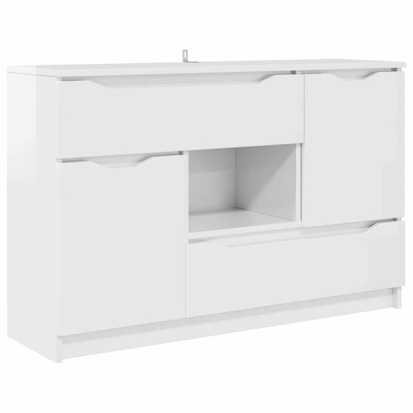 Sideboard Hochglanz Weiß 100 cm