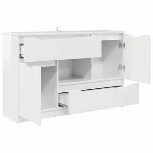 Sideboard Hochglanz Weiß 100 cm