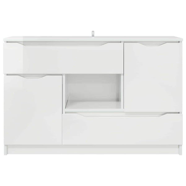 Sideboard Hochglanz Weiß 100 cm
