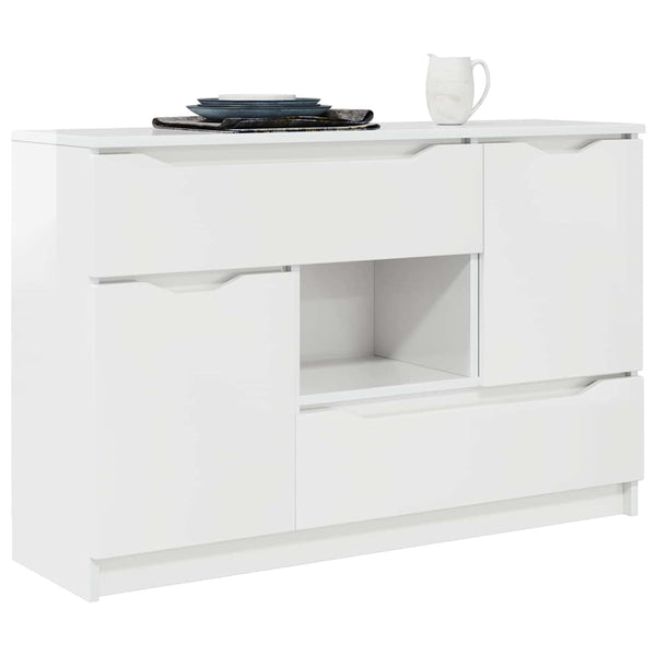 Sideboard Hochglanz Weiß 100 cm