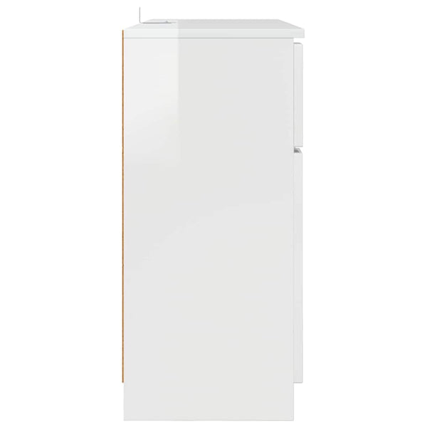 Sideboard Hochglanz Weiß 100 cm