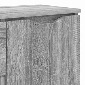 vidaXL Buffet gris chêne sonoma 100 x 30 x 65,6 cm Bois d'ingénierie