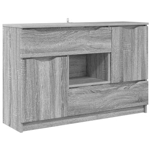 vidaXL Buffet gris chêne sonoma 100 x 30 x 65,6 cm Bois d'ingénierie