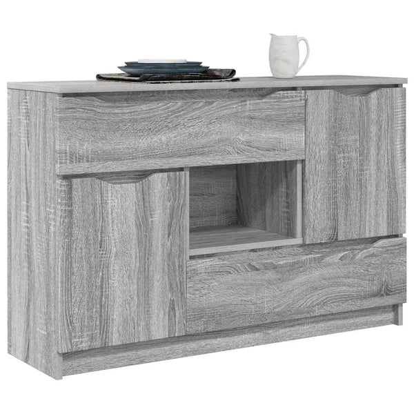 vidaXL Buffet gris chêne sonoma 100 x 30 x 65,6 cm Bois d'ingénierie