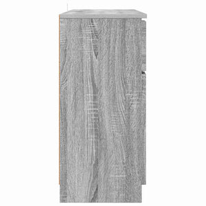 vidaXL Buffet gris chêne sonoma 100 x 30 x 65,6 cm Bois d'ingénierie