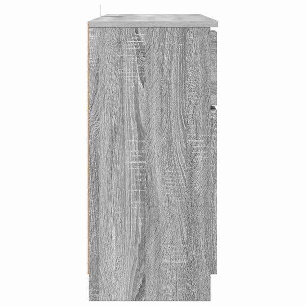 vidaXL Buffet gris chêne sonoma 100 x 30 x 65,6 cm Bois d'ingénierie