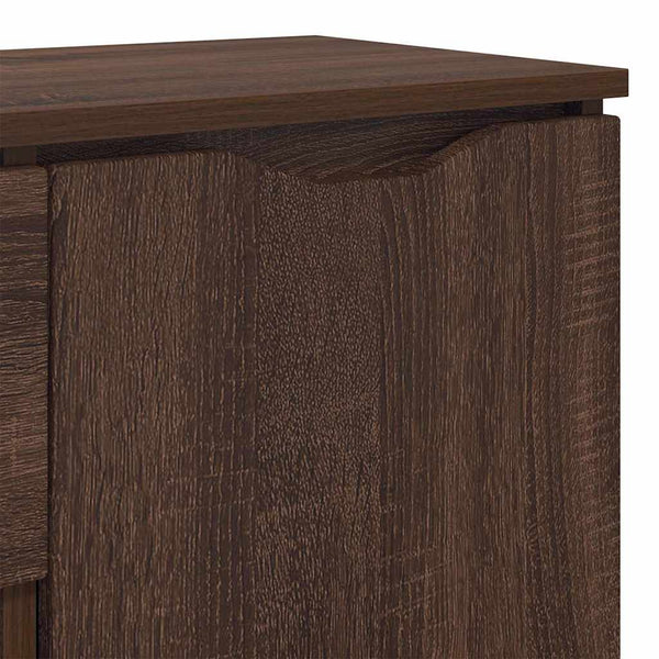 vidaXL Buffet imitation chêne marron 100 x 30 x 65,6 cm, bois d'ingénierie