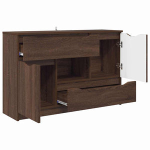 vidaXL Buffet imitation chêne marron 100 x 30 x 65,6 cm, bois d'ingénierie