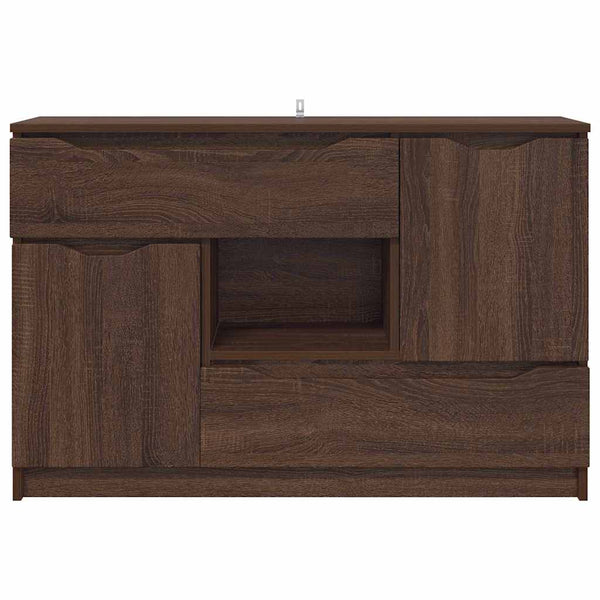 vidaXL Buffet imitation chêne marron 100 x 30 x 65,6 cm, bois d'ingénierie