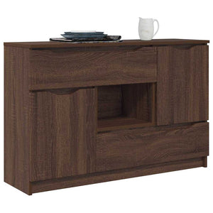 vidaXL Buffet imitation chêne marron 100 x 30 x 65,6 cm, bois d'ingénierie