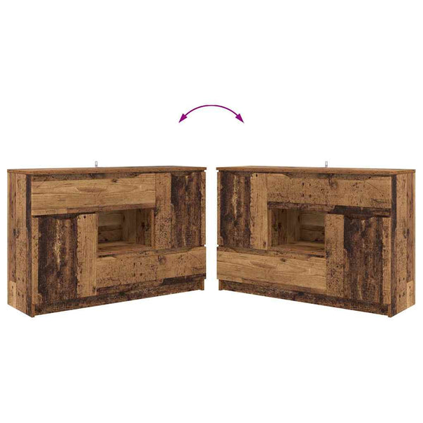 Sideboard Altholz mit Schubladen 100 cm