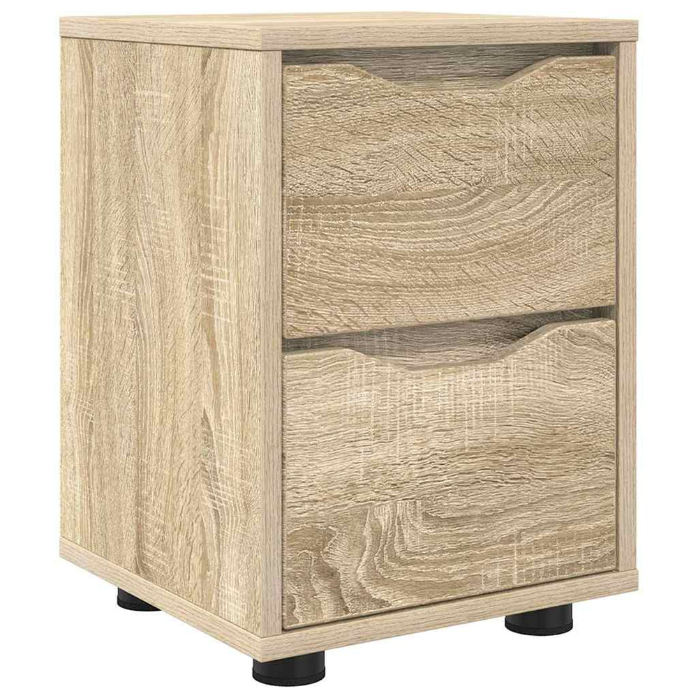 vidaXL Bedside Cabinet Sonoma Oak 30.5x30x43 cm Engineered Wood