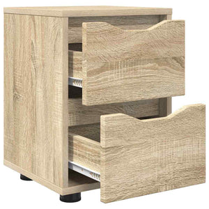 vidaXL Table de chevet chêne Sonoma 30,5 x 30 x 43 cm, bois d'ingénierie