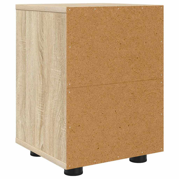 vidaXL Table de chevet chêne Sonoma 30,5 x 30 x 43 cm, bois d'ingénierie