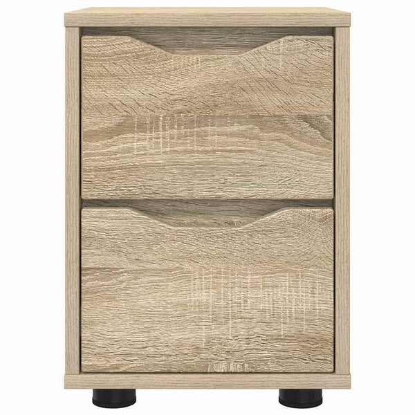 vidaXL Table de chevet chêne Sonoma 30,5 x 30 x 43 cm, bois d'ingénierie