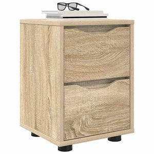 vidaXL Table de chevet chêne Sonoma 30,5 x 30 x 43 cm, bois d'ingénierie
