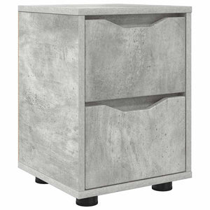Beton Grau Nachttisch mit Schublade