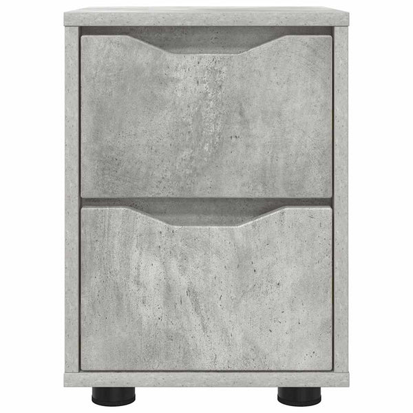 Beton Grau Nachttisch mit Schublade