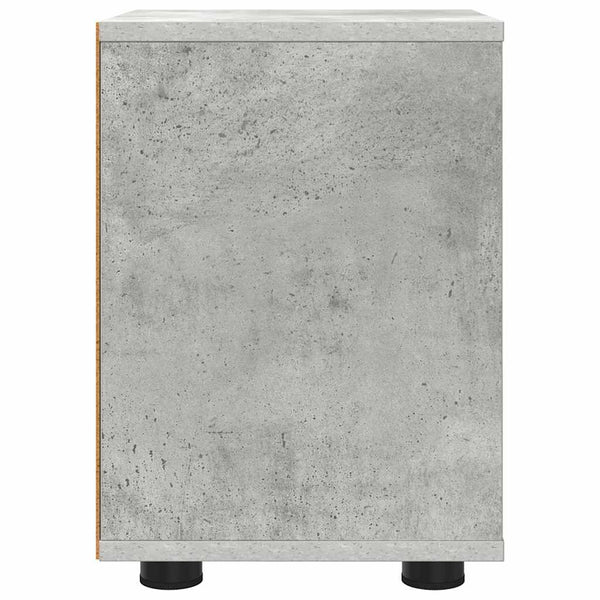 Beton Grau Nachttisch mit Schublade