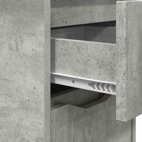 Nachttische 2er Set Beton Grau