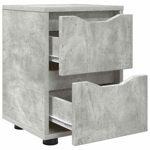 Nachttische 2er Set Beton Grau
